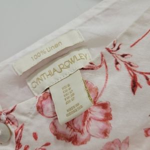 Cynthia Rowley Linen Floral Dress